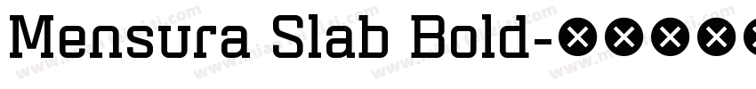 Mensura Slab Bold字体转换